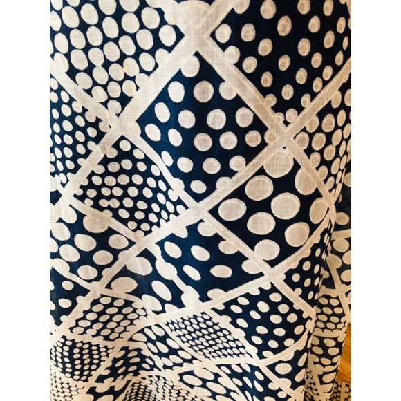 Rare Authentic Vintage Miss Elliette Polka Dot Ruffle Neck Maxi Dress Size M - Picture 7 of 9